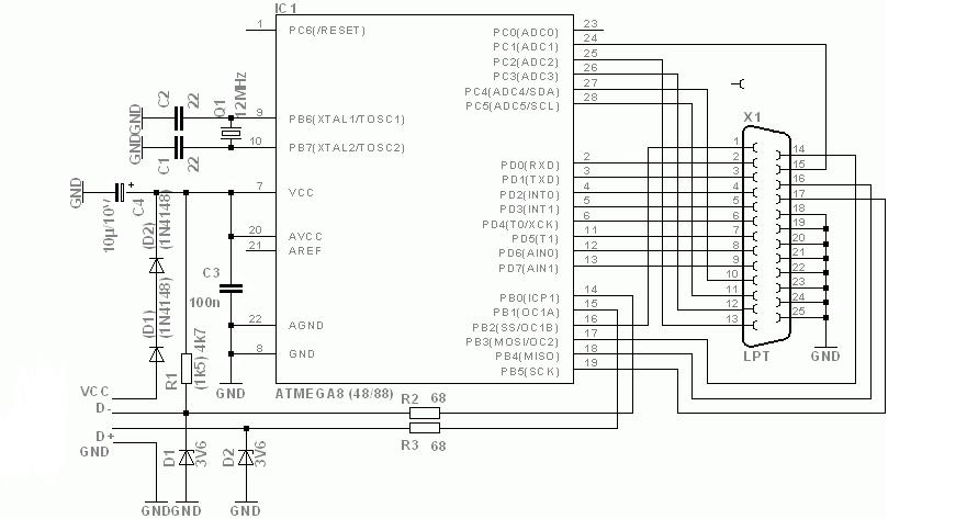 Схема переходника ide 2.5 на usb Схема переходника ide 2.5 на usb